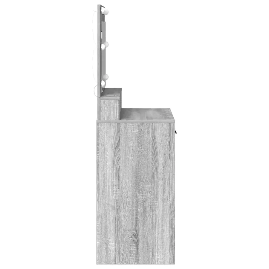 Table de Toilette avec tiroir Gris Sonoma 79 x 41 x 135 cm - 6