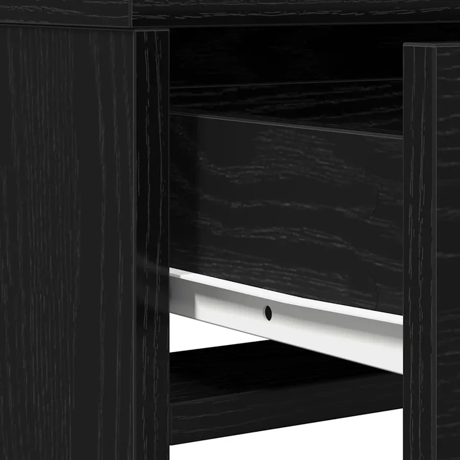 Table de Toilette Chêne noir 50 x 41 x 140 cm Bois d'ingénierie - 11