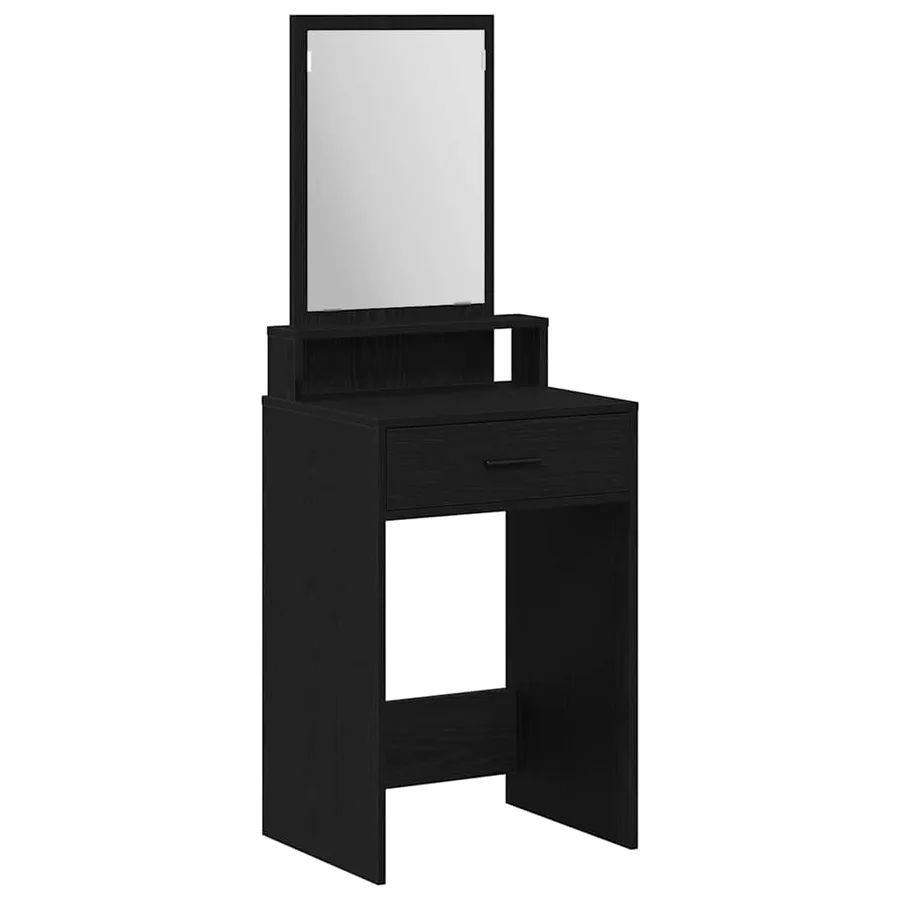 Table de Toilette Chêne noir 50 x 41 x 140 cm Bois d'ingénierie - 2