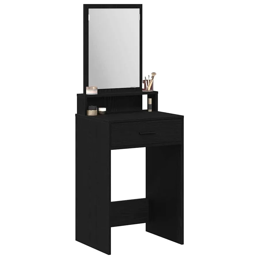 Table de Toilette Chêne noir 50 x 41 x 140 cm Bois d'ingénierie - 3