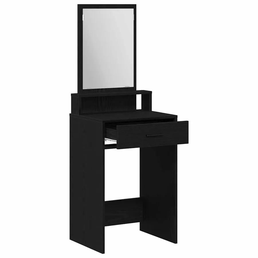 Table de Toilette Chêne noir 50 x 41 x 140 cm Bois d'ingénierie - 5