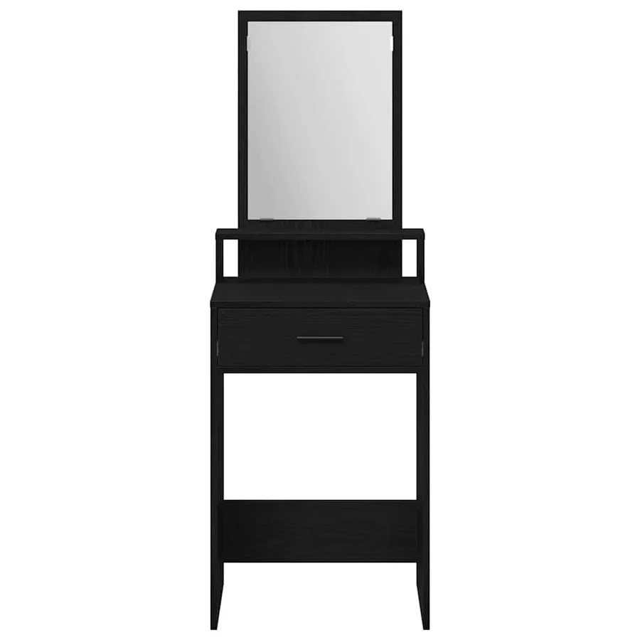 Table de Toilette Chêne noir 50 x 41 x 140 cm Bois d'ingénierie - 6