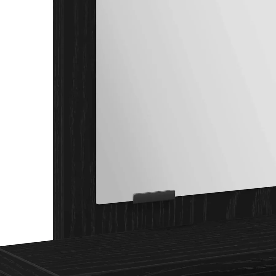 Table de Toilette Chêne noir 50 x 41 x 140 cm Bois d'ingénierie - 8