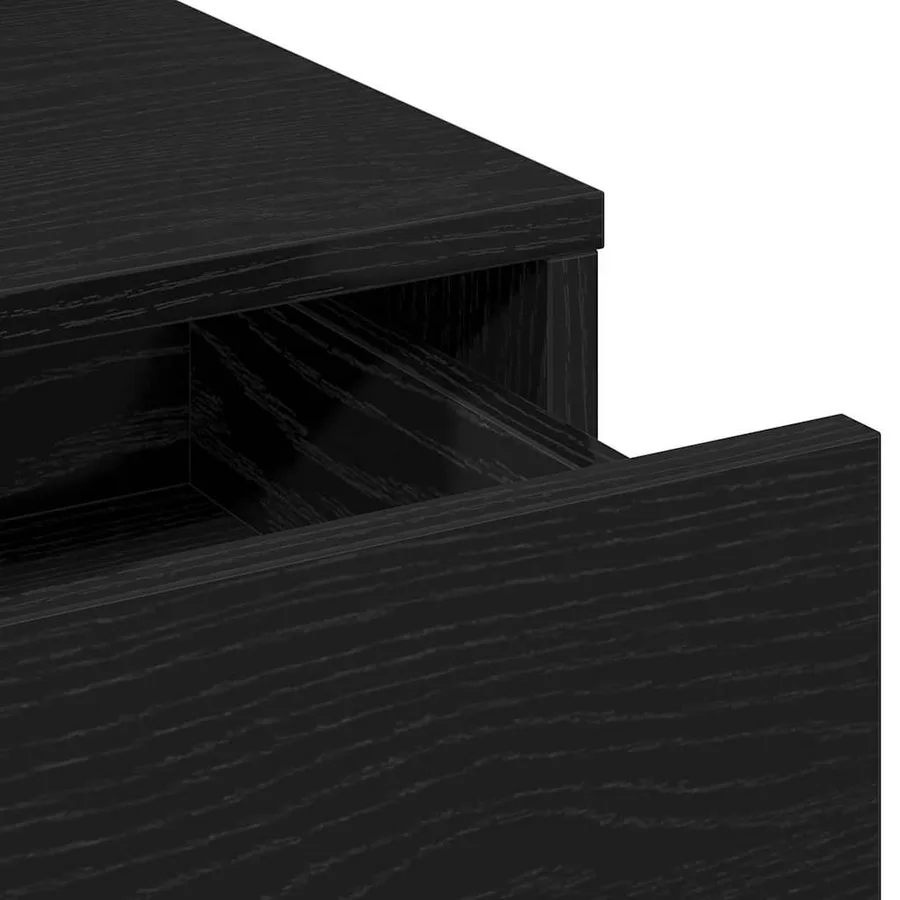 Table de Toilette Chêne noir 50 x 41 x 140 cm Bois d'ingénierie - 9