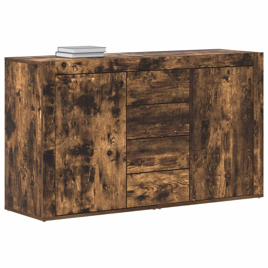 Buffet Chêne fumé 120 x 36 x 69 cm Bois d'ingénierie - 3