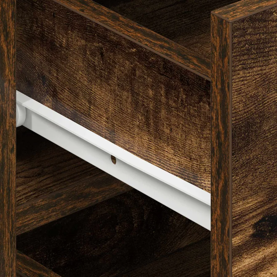 Buffet Chêne fumé 120 x 36 x 69 cm Bois d'ingénierie - 8