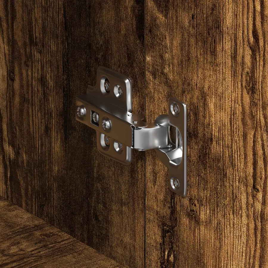 Buffet Chêne fumé 120 x 36 x 69 cm Bois d'ingénierie - 9