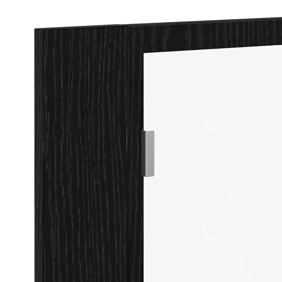 Amoire de salle de bain avec miroir Chêne noir 60 x 12 x 45 cm - 11