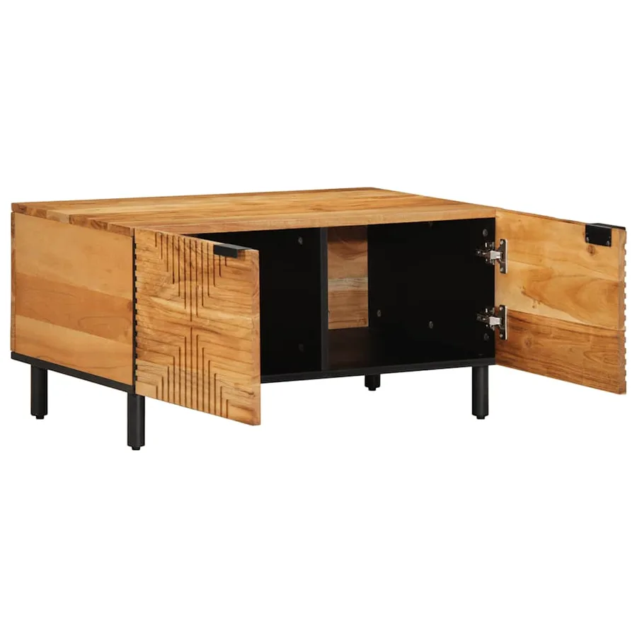 Table basse 80x50x40 cm en bois massif d'acacia - 2
