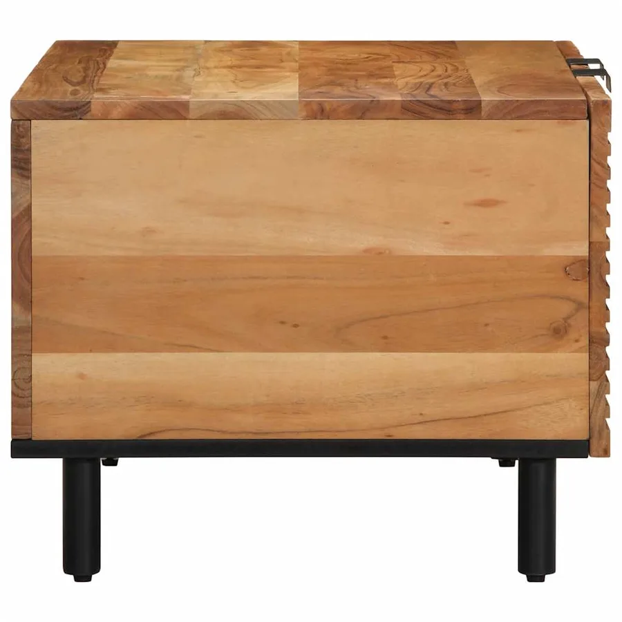 Table basse 80x50x40 cm en bois massif d'acacia - 4