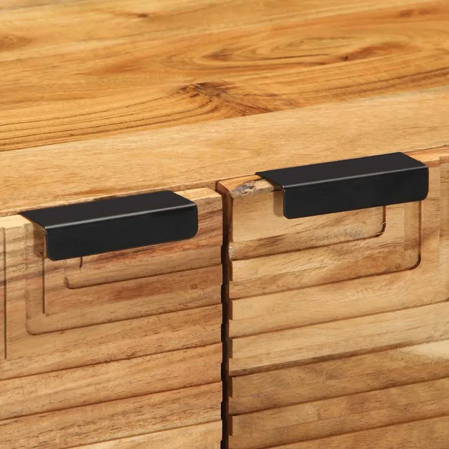 Table basse 80x50x40 cm en bois massif d'acacia - 8