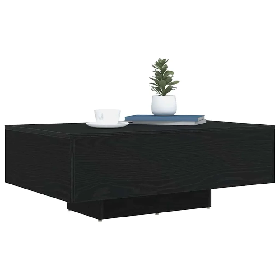 Table basse Chêne noir 85 x 55 x 31 cm Bois d'ingénierie - 3