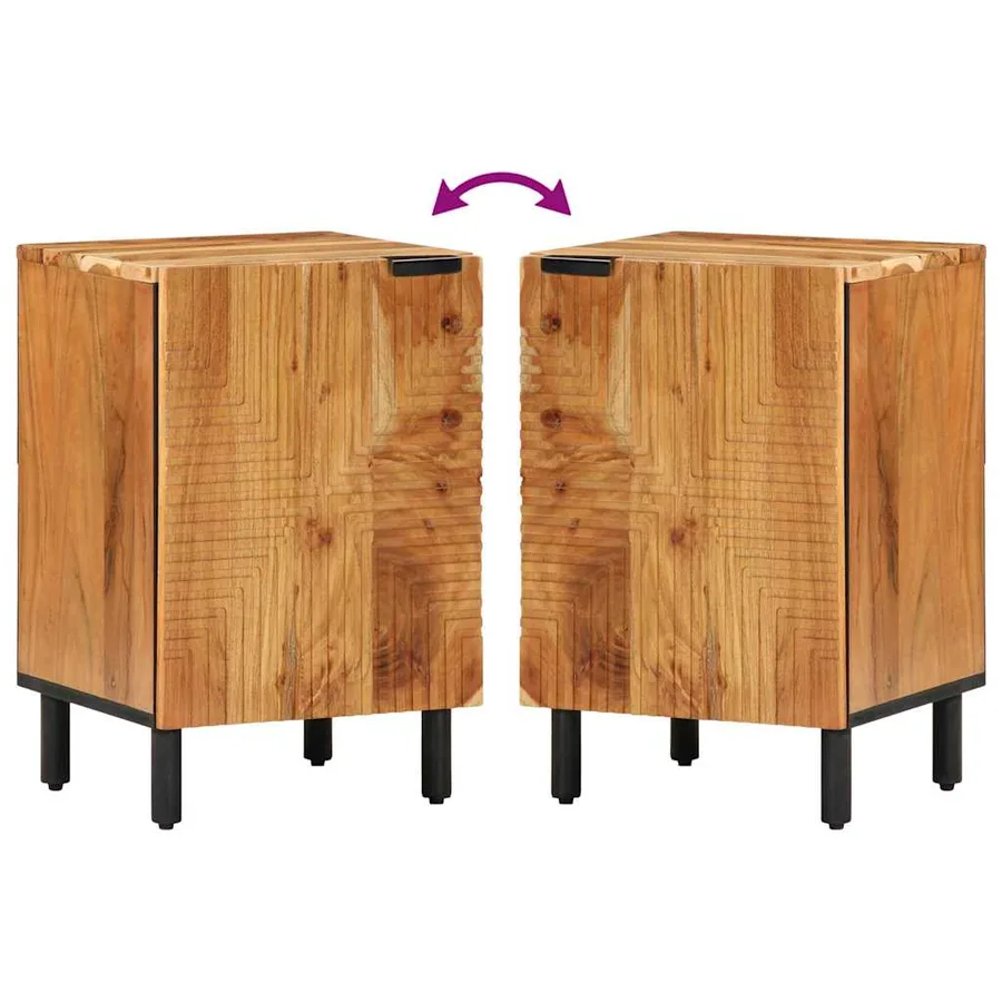 Armoire de salle de bain Marron 38 x 33 x 58 cm - 9