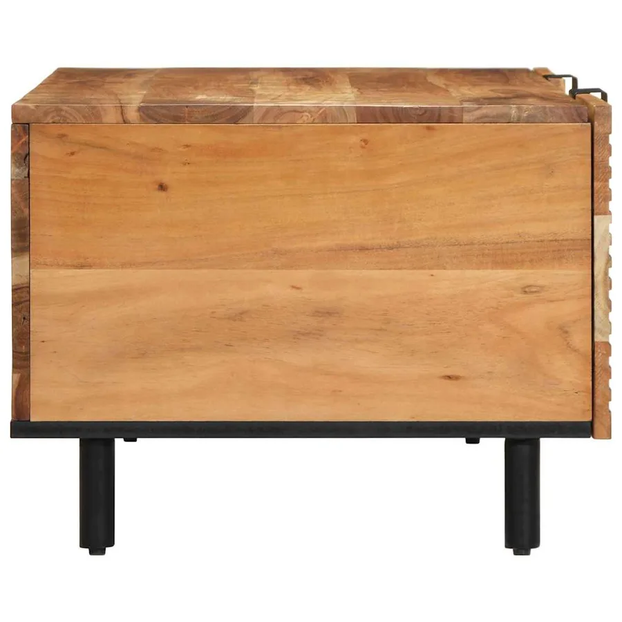 Table basse Marron 100 x 54 x 40 cm Bois d'Acacia Massif - 5