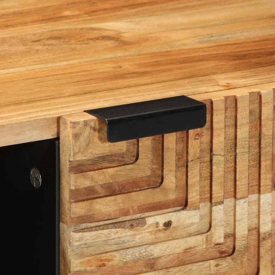 Table basse Marron 100 x 54 x 40 cm Bois d'Acacia Massif - 7