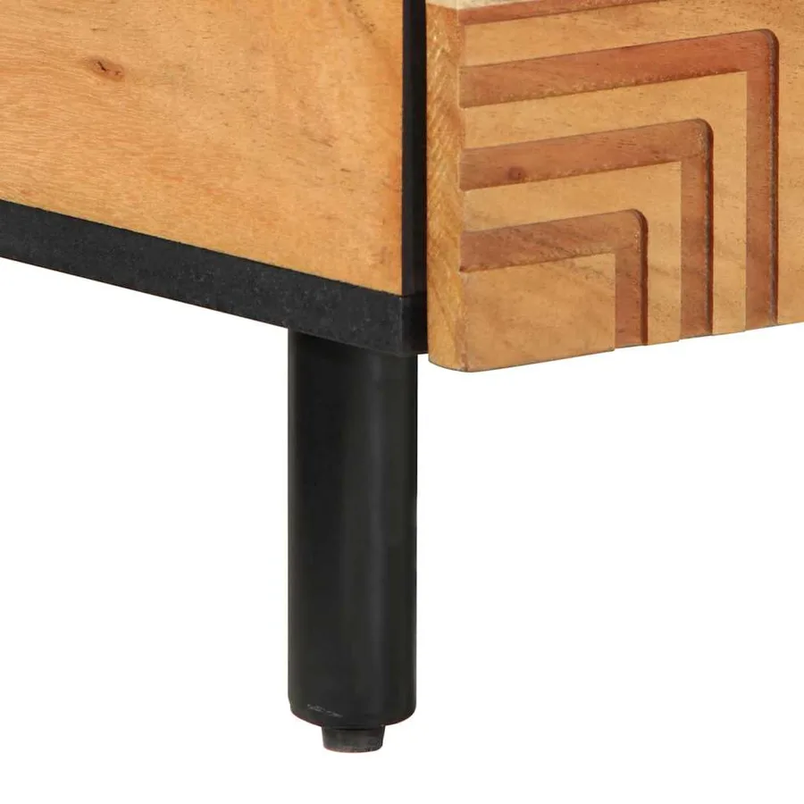 Table basse Marron 100 x 54 x 40 cm Bois d'Acacia Massif - 8