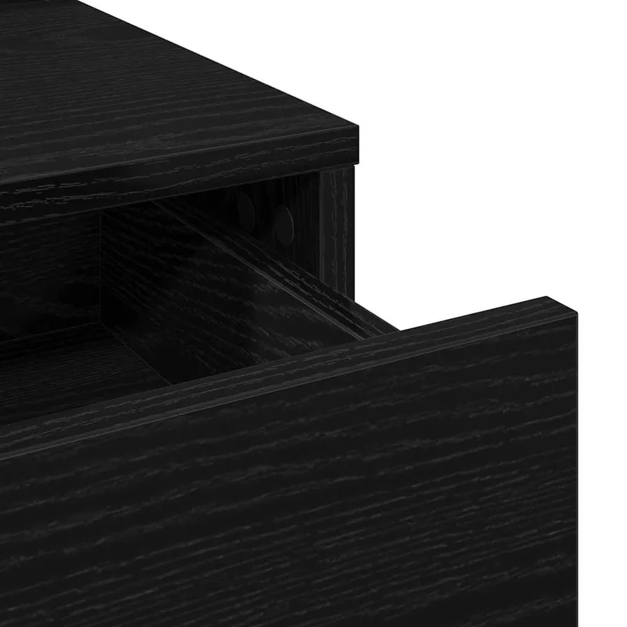 Table de Toilette Chêne noir 79 x 41 x 140 cm Bois d'ingénierie - 9