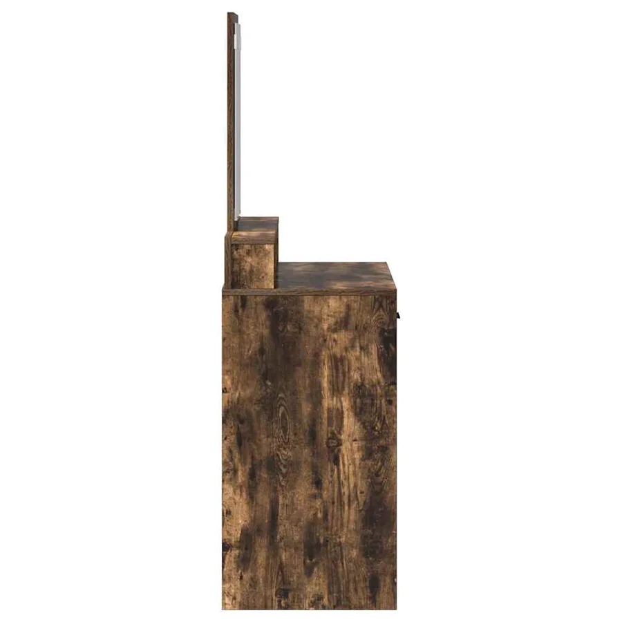 Table de Toilette Chêne fumé 79 x 41 x 140 cm Bois d'ingénierie - 7