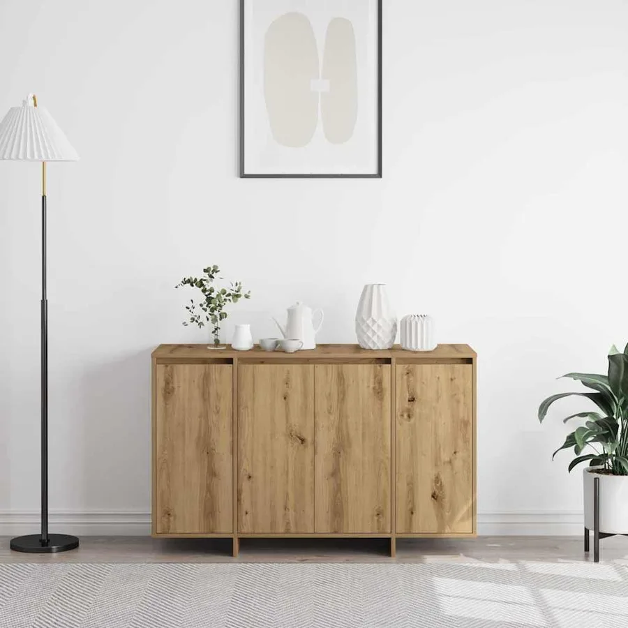 Buffet Chêne artisanal 120 x 41 x 75 cm Bois d'ingénierie - 4