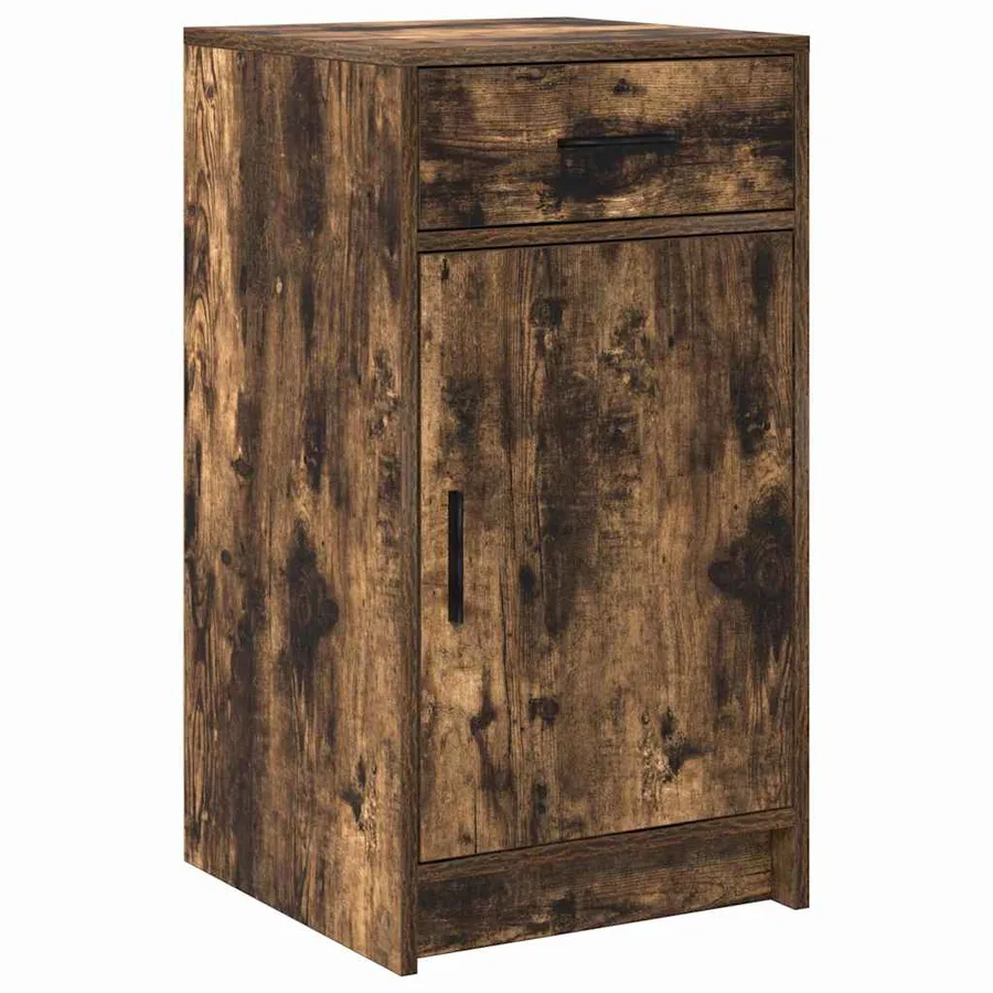 Table de Toilette avec tiroir 2 pcs Marron Bois d'ingénierie - 7