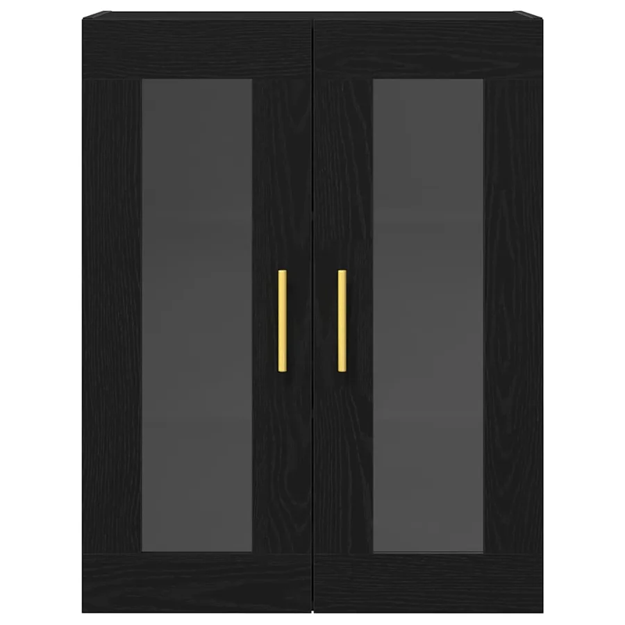 Meuble mural Chêne noir 69,5 x 34 x 90 cm Bois d'ingénierie - 6