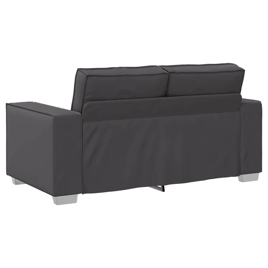 Canapé deux places Gris 160 cm Simili cuir - 6