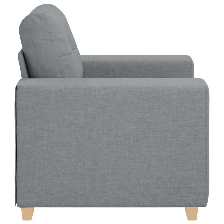 Fauteuil Gris clair 100x78x80 cm Tissu - 5