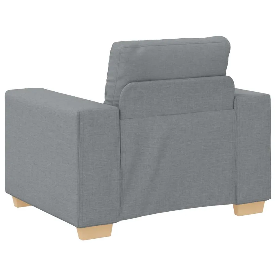 Fauteuil Gris clair 100x78x80 cm Tissu - 6