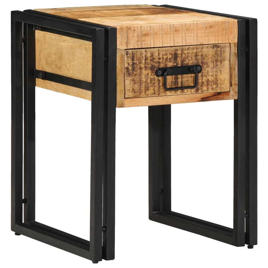 Table d'appoint 40 x 40 x 50 cm Bois de mangue massif
