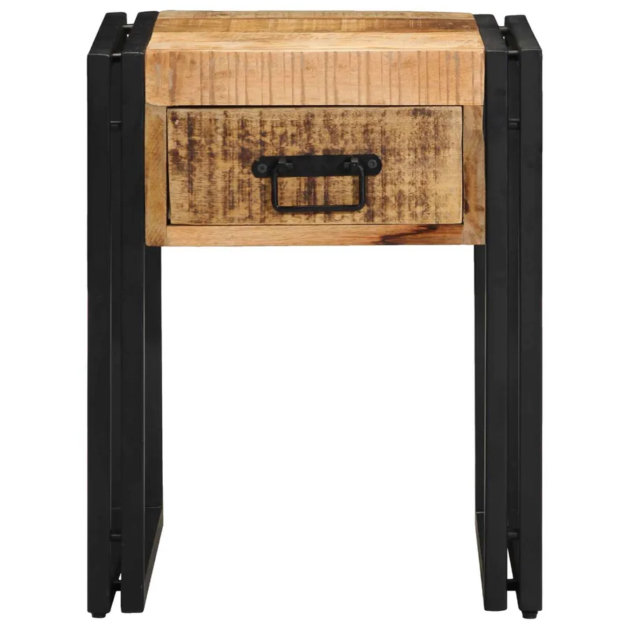 Table d'appoint 40 x 40 x 50 cm Bois de mangue massif - 2