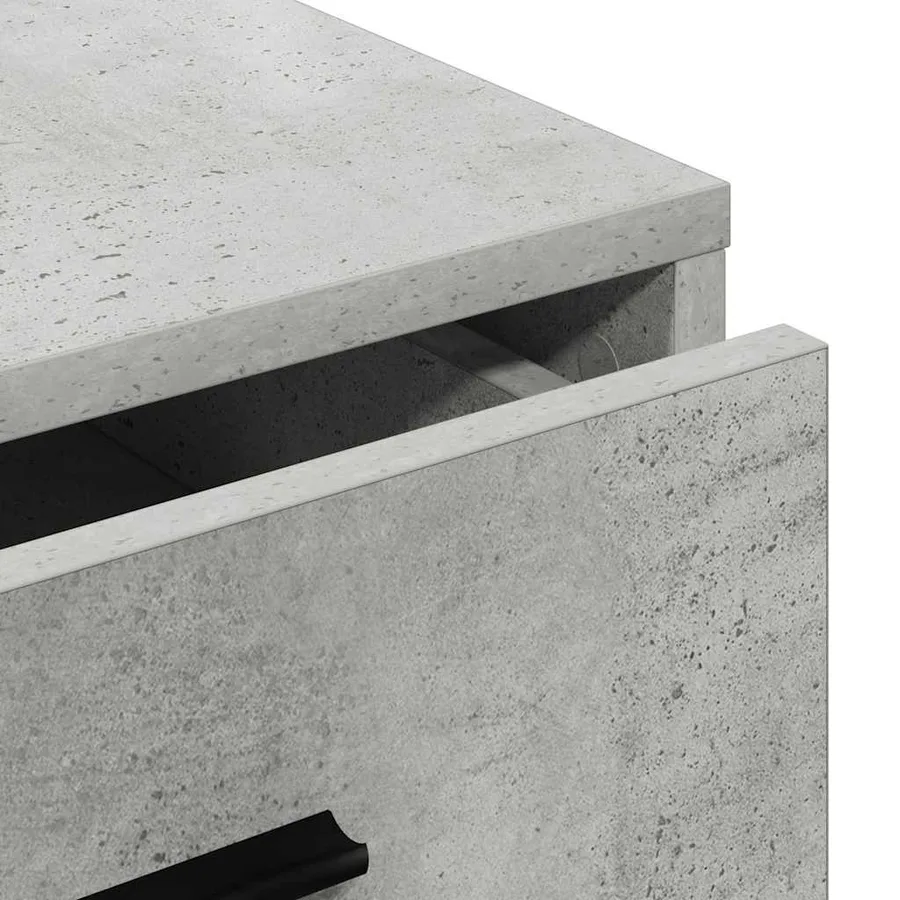 Buffet avec tiroir Gris béton 40 x 41 x 75 cm Bois d'ingénierie - 10