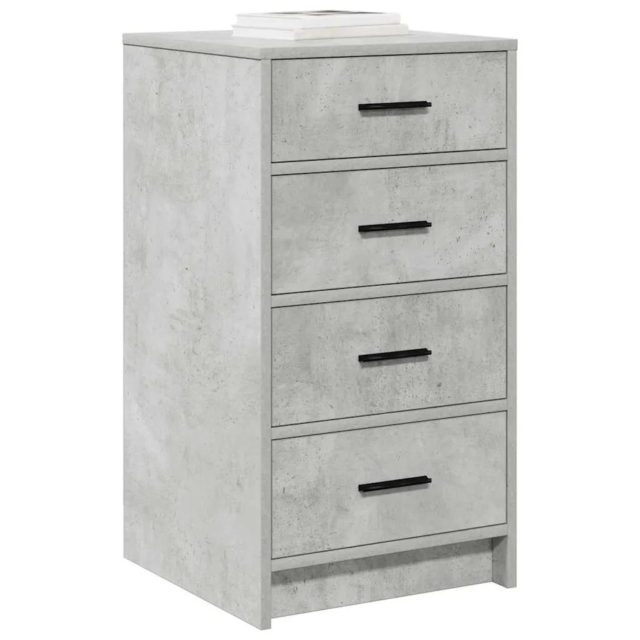 Buffet avec tiroir Gris béton 40 x 41 x 75 cm Bois d'ingénierie - 3