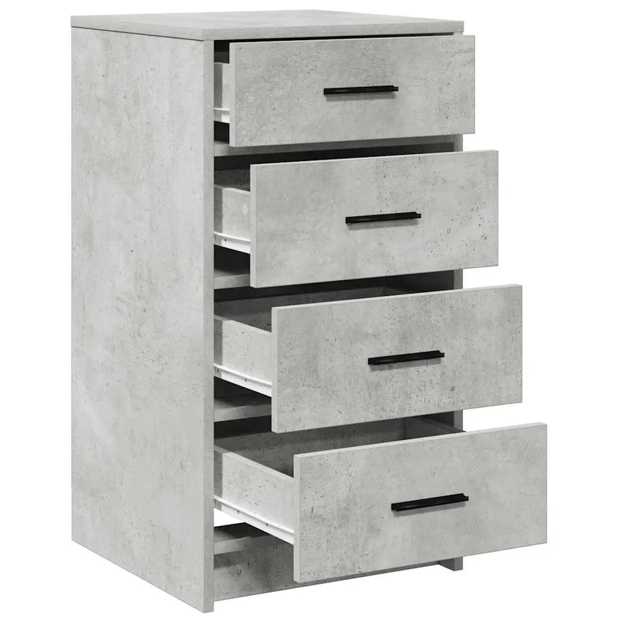 Buffet avec tiroir Gris béton 40 x 41 x 75 cm Bois d'ingénierie - 5