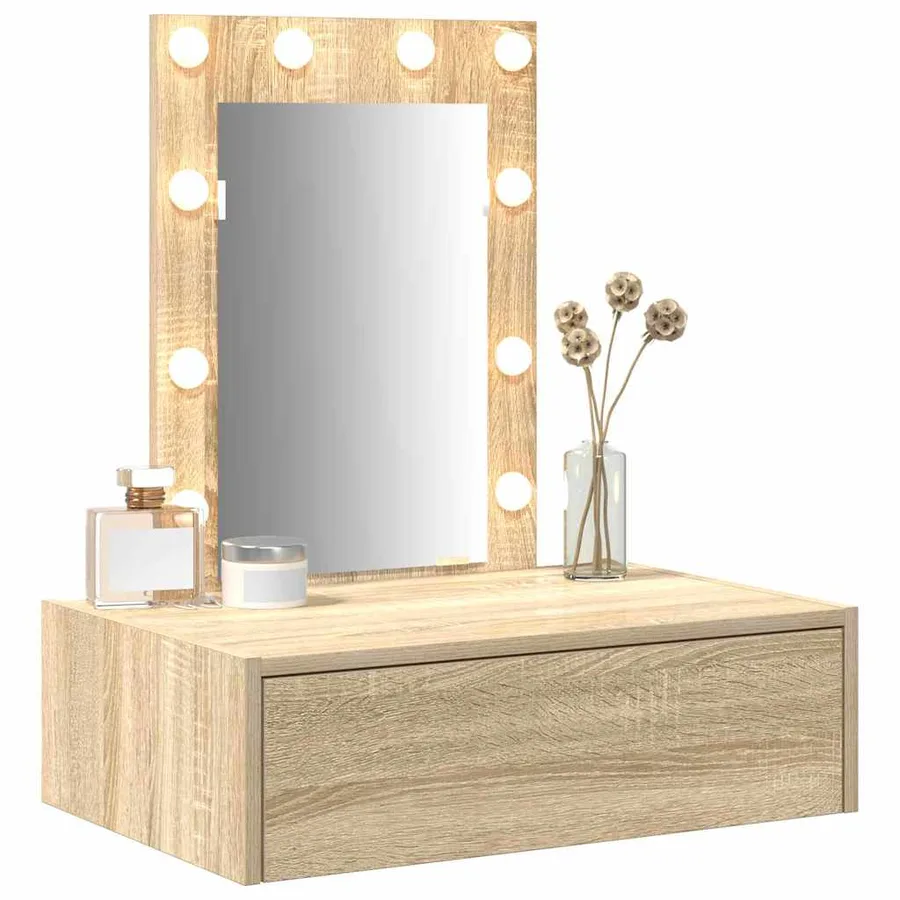 Table de Toilette Marron 60 x 40 x 70 cm Bois d'ingénierie - 3