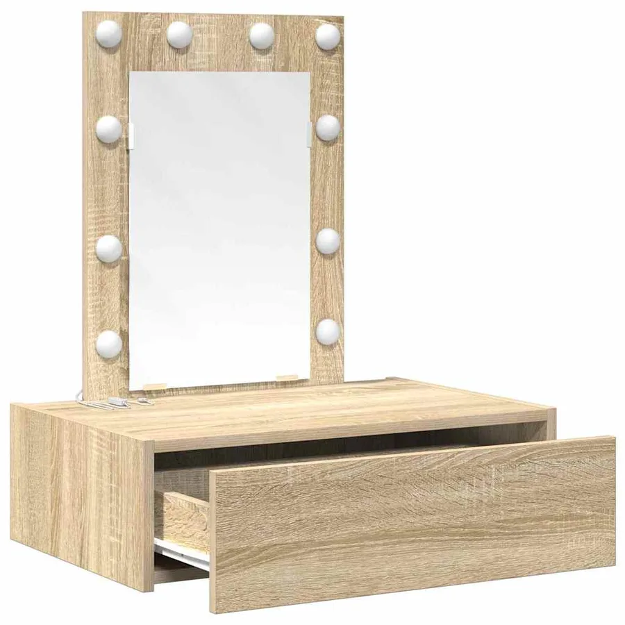 Table de Toilette Marron 60 x 40 x 70 cm Bois d'ingénierie - 4