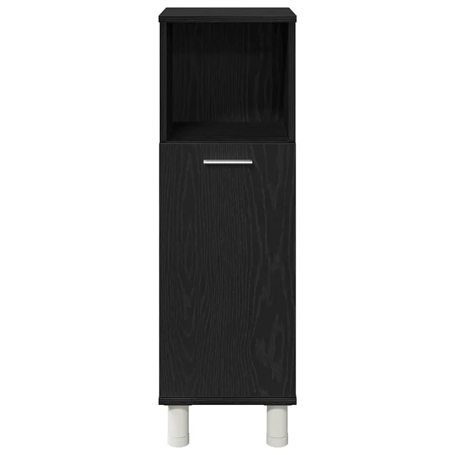 Cabinet de salle de bain avec porte Chêne noir 30 x 30 x 95 cm - 7