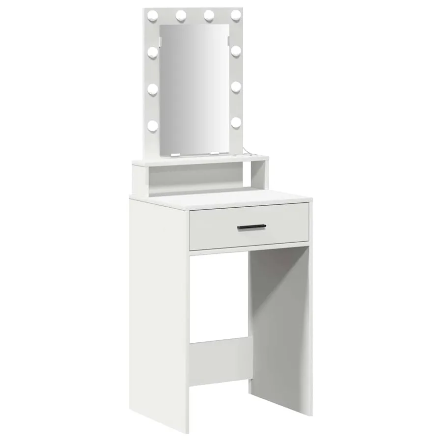 Table de Toilette Blanc 50 x 41 x 140 cm Bois d'ingénierie - 2