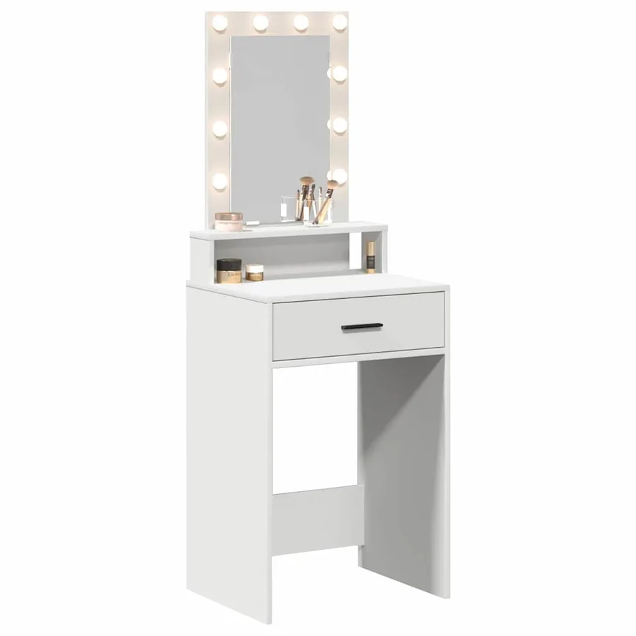 Table de Toilette Blanc 50 x 41 x 140 cm Bois d'ingénierie - 3