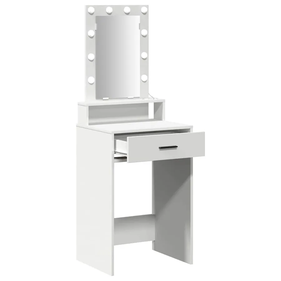 Table de Toilette Blanc 50 x 41 x 140 cm Bois d'ingénierie - 4