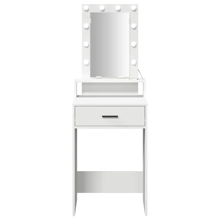 Table de Toilette Blanc 50 x 41 x 140 cm Bois d'ingénierie - 5
