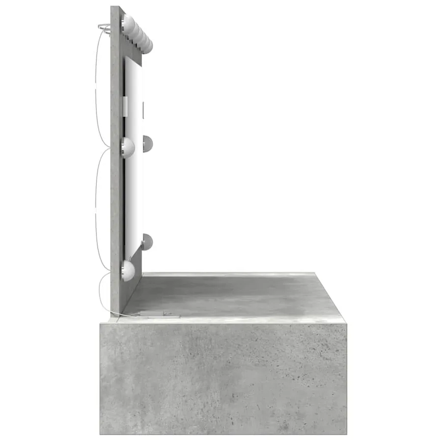 Table de Toilette Gris 100 x 40 x 70 cm Bois d'ingénierie - 6