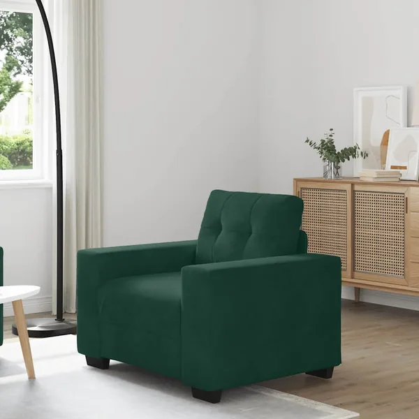 Fauteuil/canapé vert foncé 100x78x80 cm velours