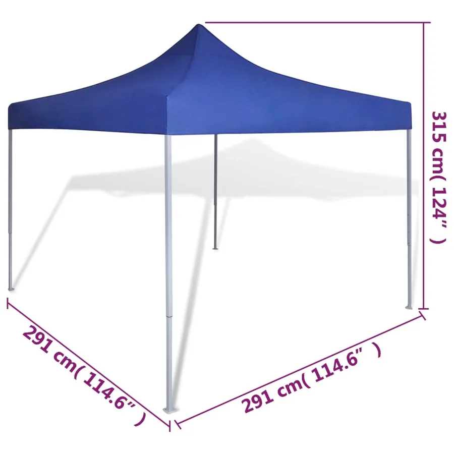 Tente pliable Bleu 3 x 3 m - 9