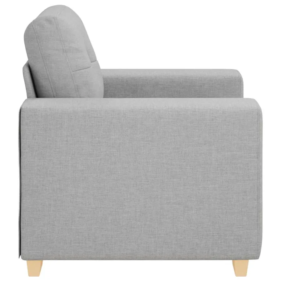 Canapé/Fauteuil gris nuage 100x78x80 cm tissu - 5