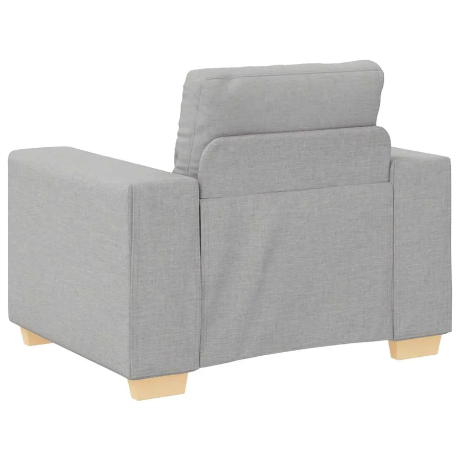 Canapé/Fauteuil gris nuage 100x78x80 cm tissu - 6