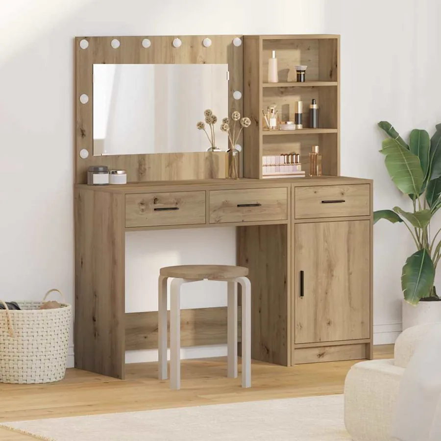 Table de Toilette 2 pcs Marron 78,5 x 41 x 135 cm