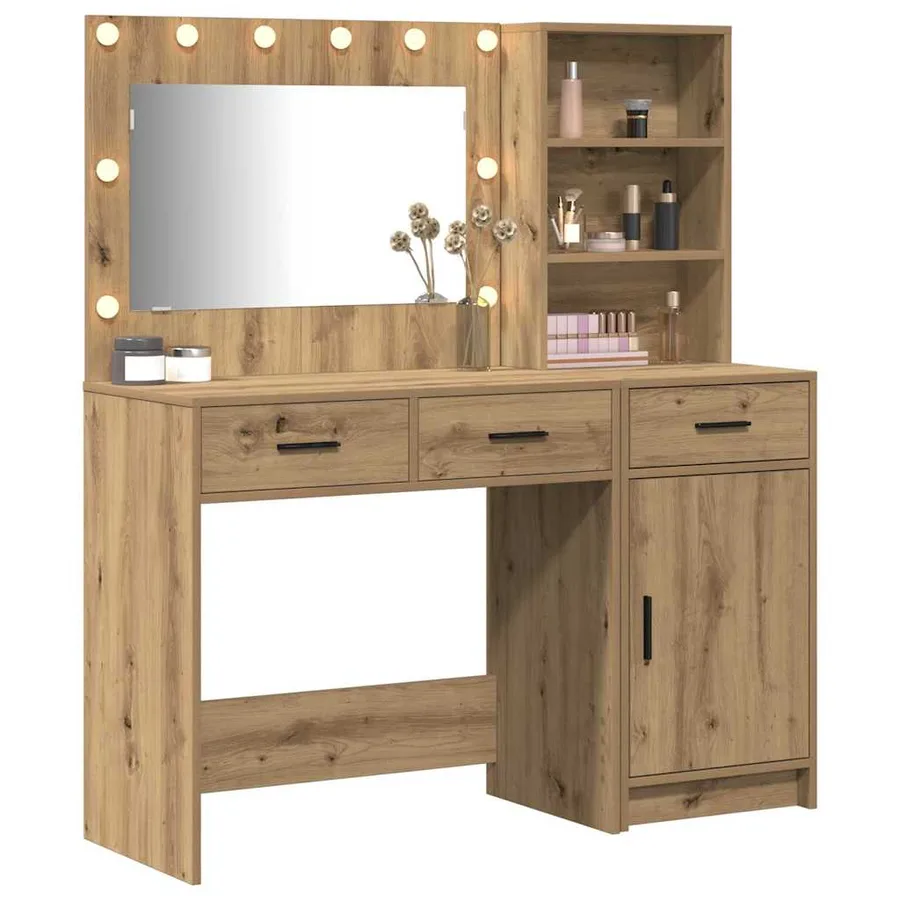 Table de Toilette 2 pcs Marron 78,5 x 41 x 135 cm - 3