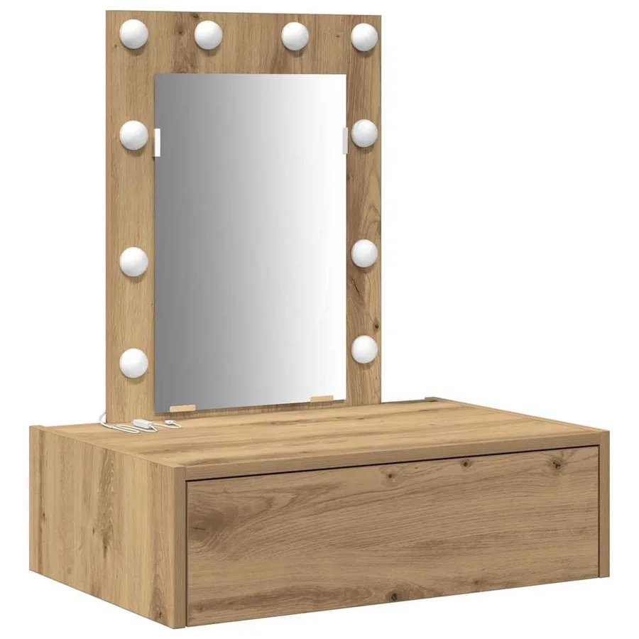 Table de Toilette Marron 60 x 40 x 70 cm Bois d'ingénierie - 2