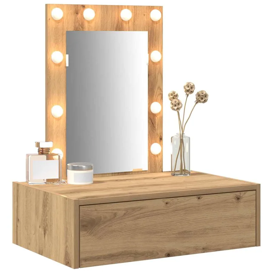 Table de Toilette Marron 60 x 40 x 70 cm Bois d'ingénierie - 3
