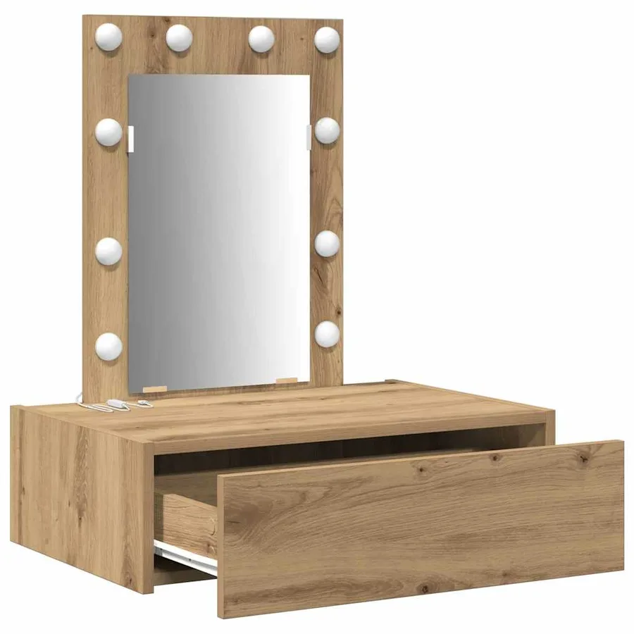 Table de Toilette Marron 60 x 40 x 70 cm Bois d'ingénierie - 4